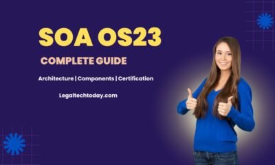 SOA OS23 comprehensive guide showing Service-Oriented Architecture diagrams and SOT-23 electronic component package standards with certification exam resources