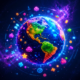 Play world online free browser games on colorful digital globe