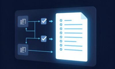Contract automation workflow showing digital contract lifecycle management