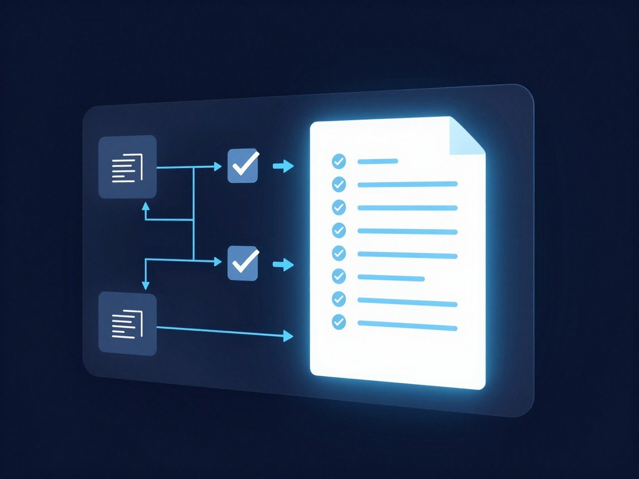 Contract automation workflow showing digital contract lifecycle management