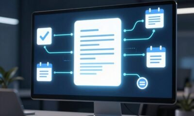 contract lifecycle management workflow dashboard on a modern screen